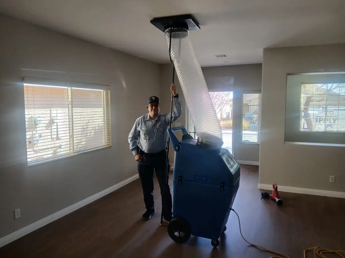 Professional Dryer Vent Cleaning work inside a Madeira home